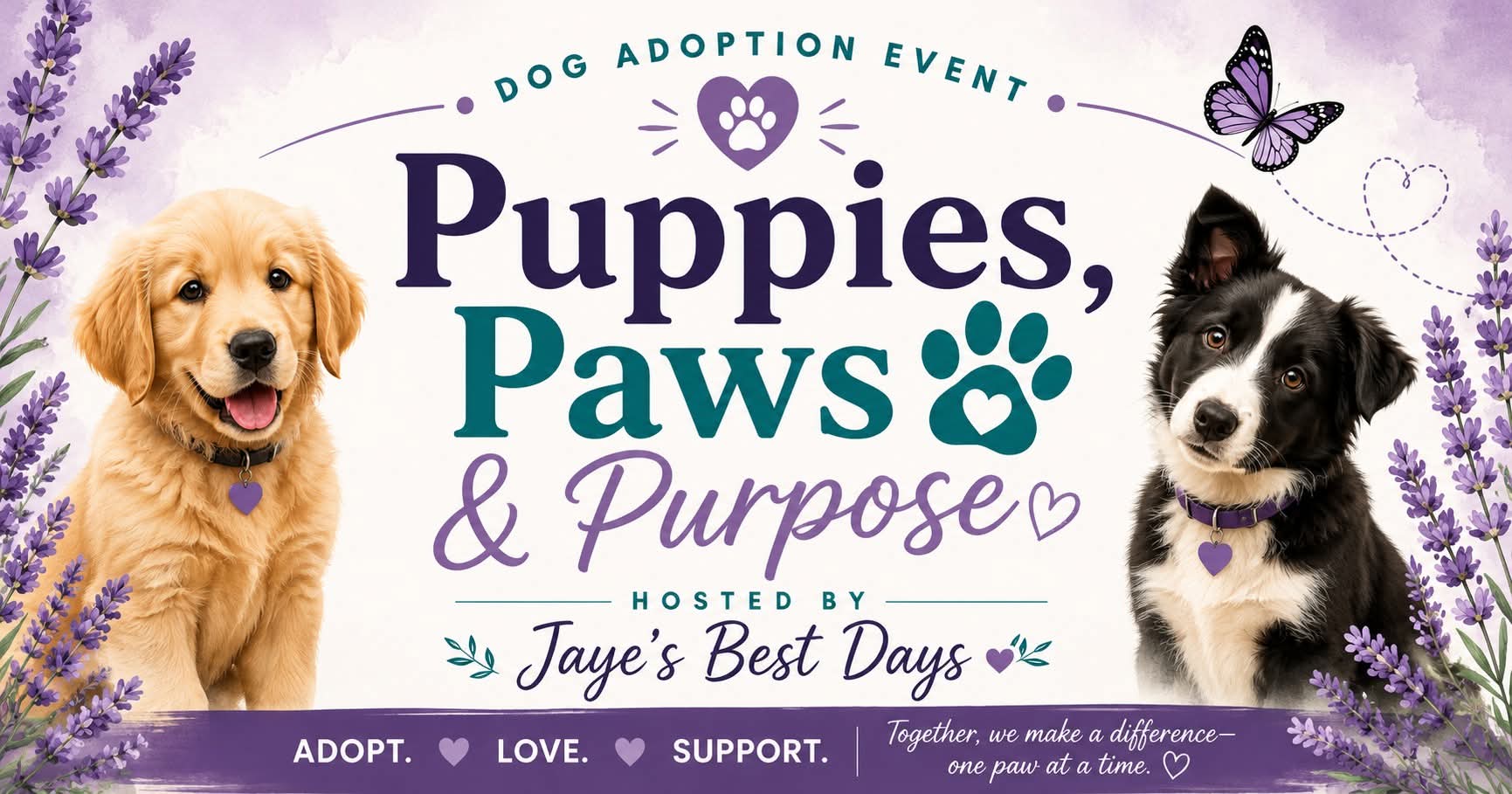Puppies, Paws & Purpose Official Flyer